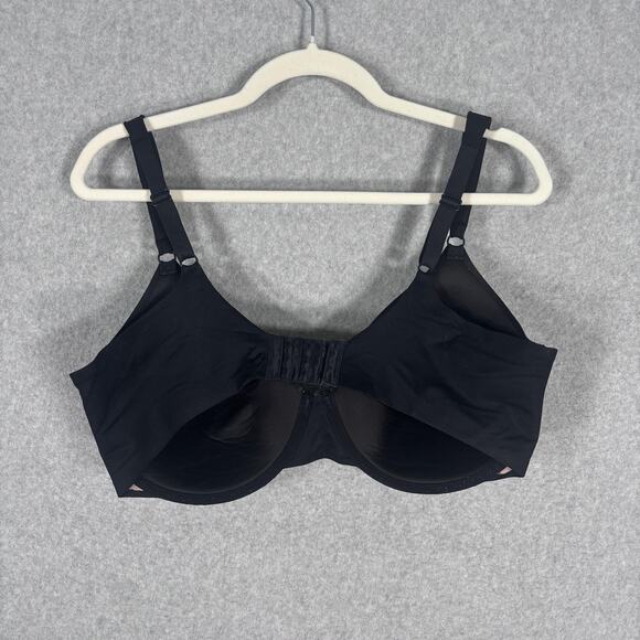 Olga To A Tee 35145 Bra 40D Black Lightly Padded Underwire Seamless Smoothing - Picture 3 of 8